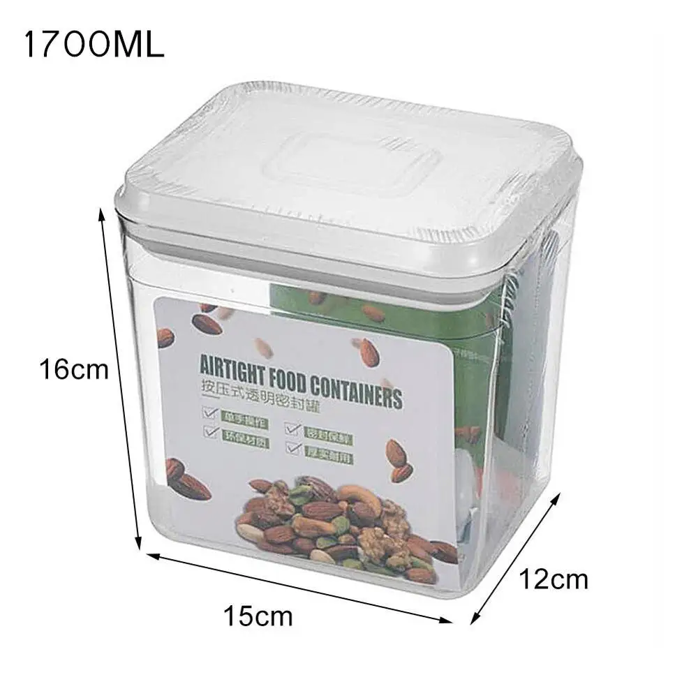 Портативный прозрачный контейнер для хранения квадратный пластиковый