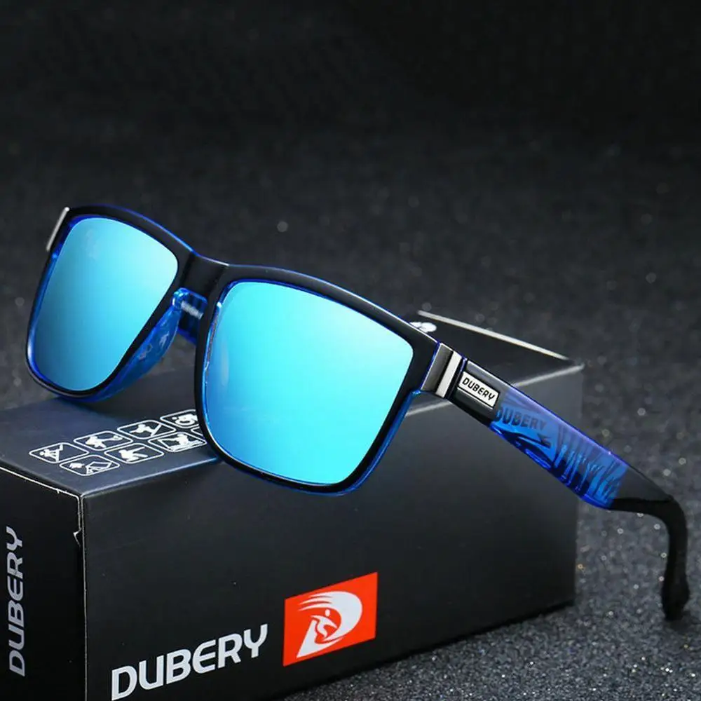 Бренд dubery Дизайнерские мужские очки поляризованные черные водительские