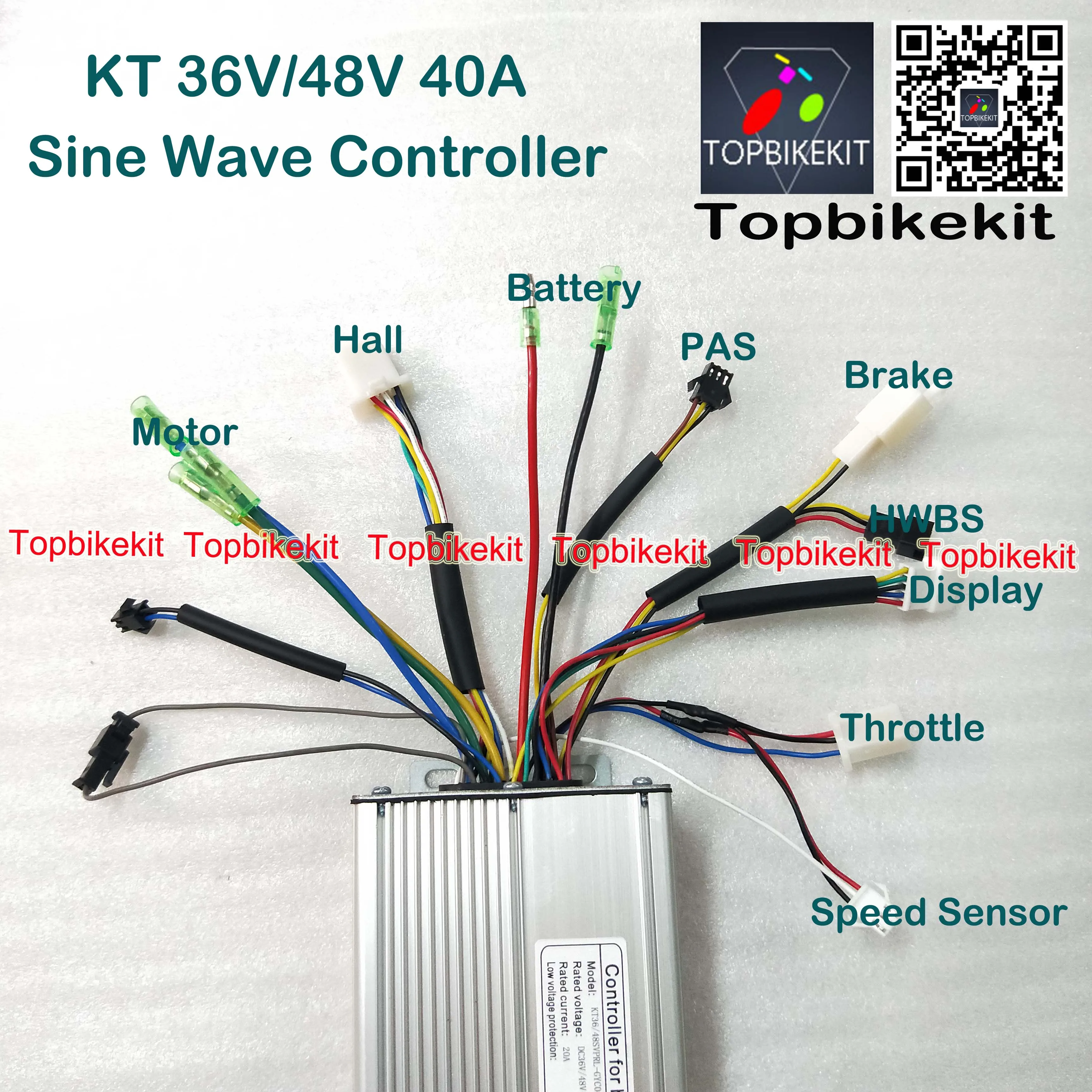 Высокая Мощность 48V1000W Мотор задний мотор 48V1000W двигатель непосредственной передачи вращения+ KT 40A контроллер синусоидальных колебаний