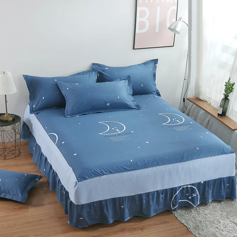 3 шт. Комплект постельного белья с принтом животных из натурального хлопка | Дом и