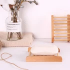 1 предмет; Новинка; Горячая Распродажа натуральное дерево Бамбук мыло крылом поднос для посуды Мыло сухой держатель стеллаж для хранения пластина