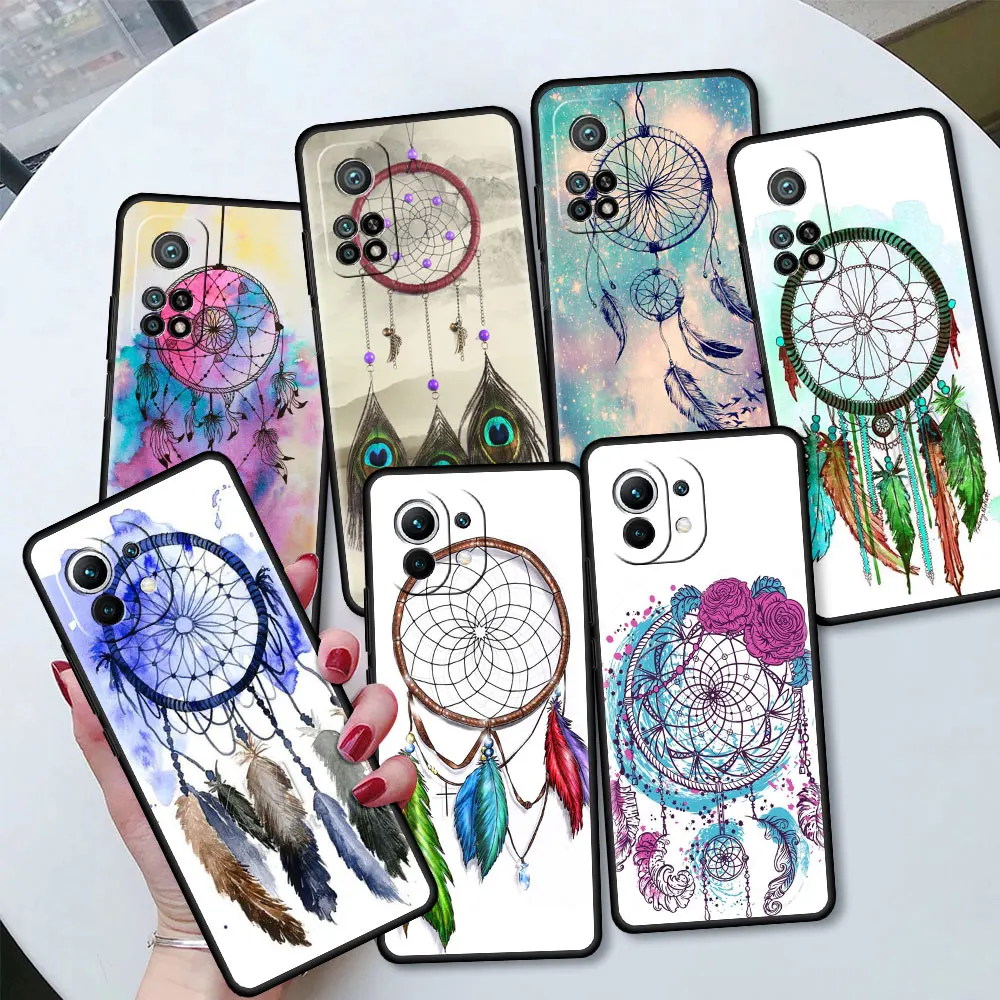 

Soft Case for Xiaomi Mi Poco X3 NFC M3 10T Pro 11 9 9T 11 CC9 CC9E Note 10 A2 Lite Tpu Phone Coque Silicone Feather