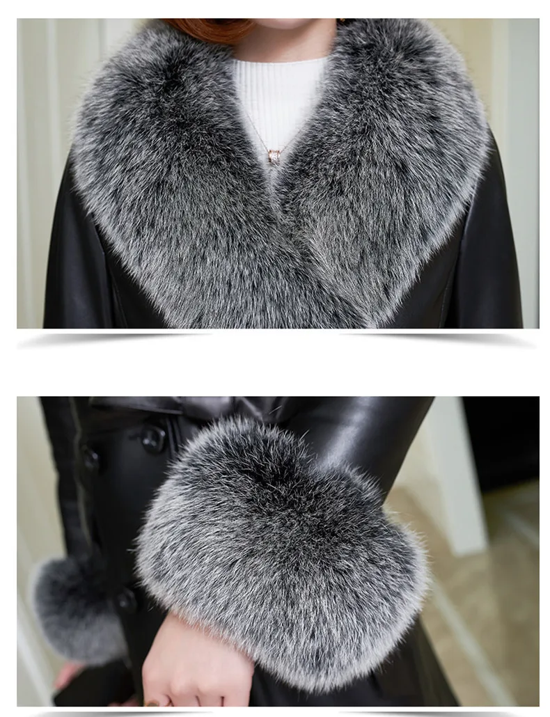 Настоящие на низком каблуке искусственная защитная куртка для зимы Женское