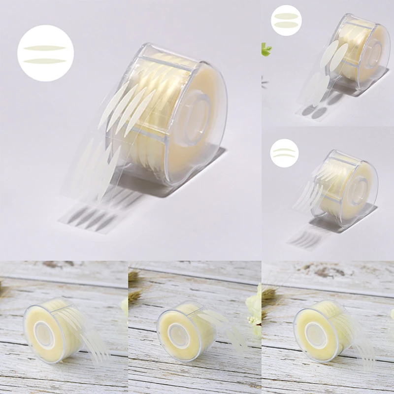 

600pcs Invisible Strips Double Eyelid Tape Clear Gray Eyelid Stripe Big Eyes Invisible Double Fold Eyelid Sticker Makeup Tools
