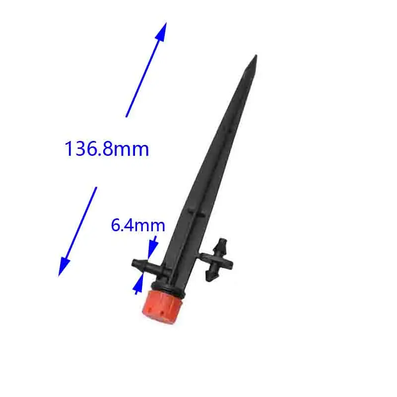 Красный Регулируемый капельный спринклер с 8 отверстиями капельное орошение для