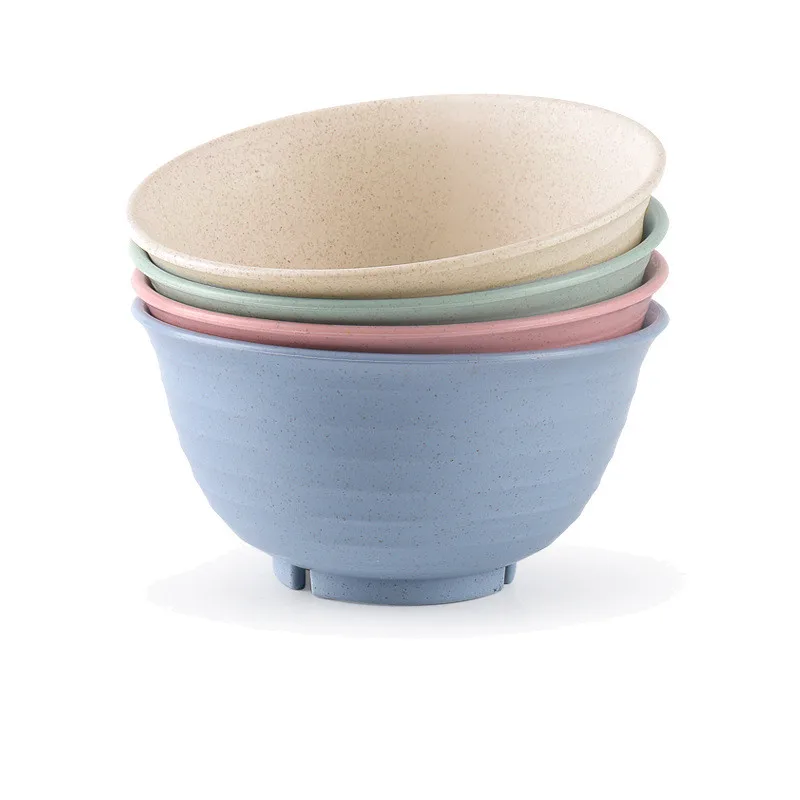 4 шт. Экологичная пшеничная соломинка Детская рисовая лапша салатник Бытовая