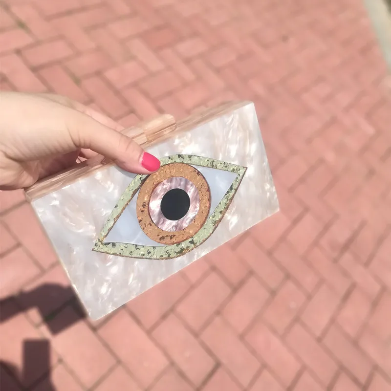 

Женская акриловая вечерняя сумочка с жемчугом, цвета шампанского