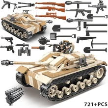 WW2 Sturmgeschutz военный штурм три 721 шт Танк Строительный блок модель