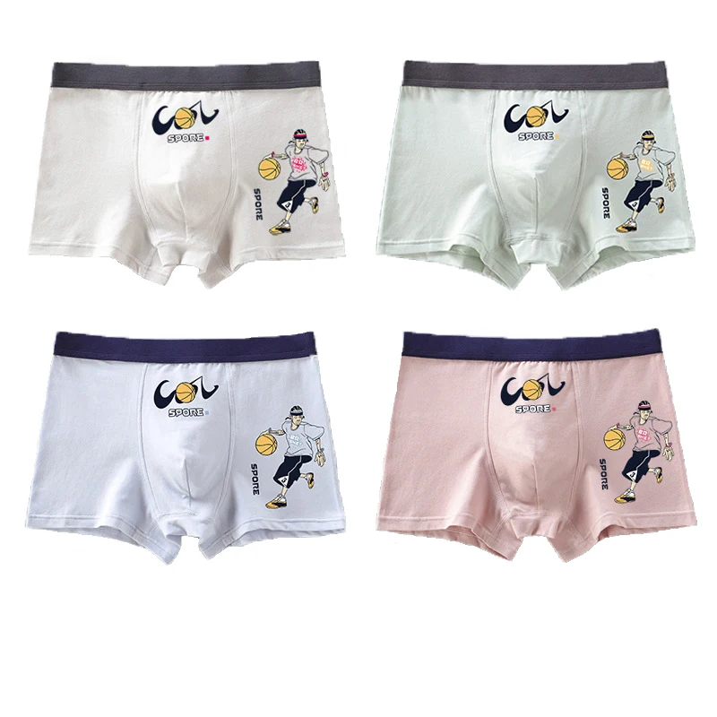 Нижнее белье для подростков 4 шт./лот хлопковые шорты трусики подростковые