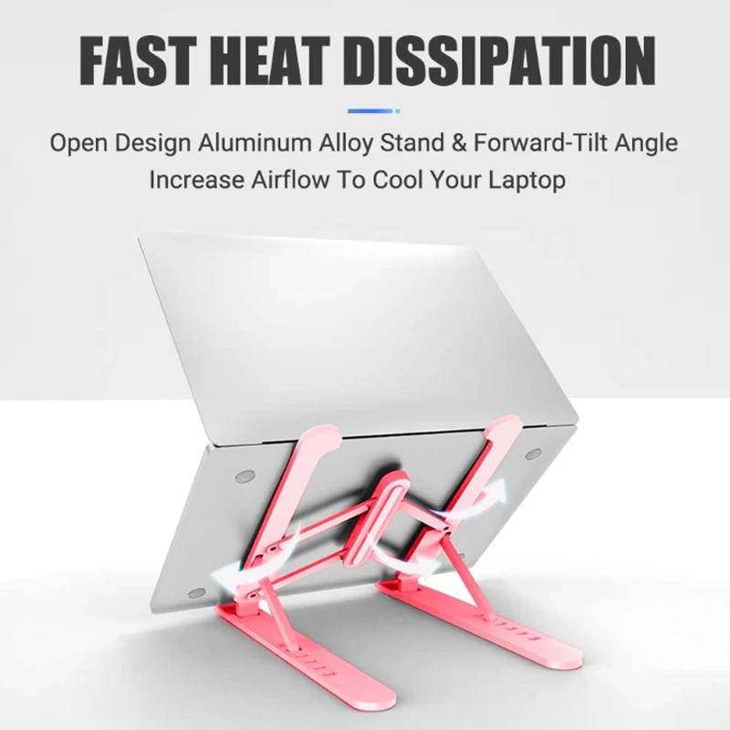 

Portable Laptop Stand Foldable Support Base Notebook Stand Holder for 11-17 Inch Laptop and Tablet Cooling Bracket Riser