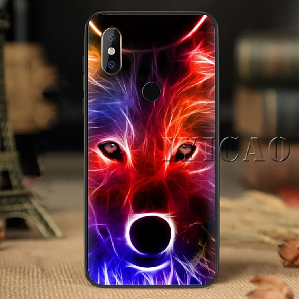 Волк чехлы для мобильного телефона из мягкого силикона с случай Redmi Примечание 4X5