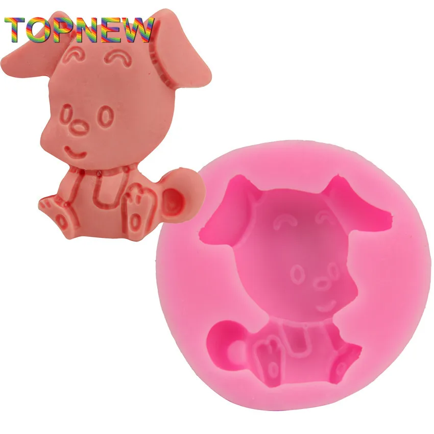 DIY маленькая собака щенок торт формы для помадки Jello сахарное желе ледяное Мыло