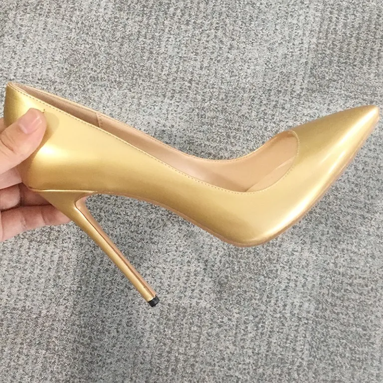 Туфли-лодочки женские из овечьей кожи на высоком каблуке 12 см | Обувь