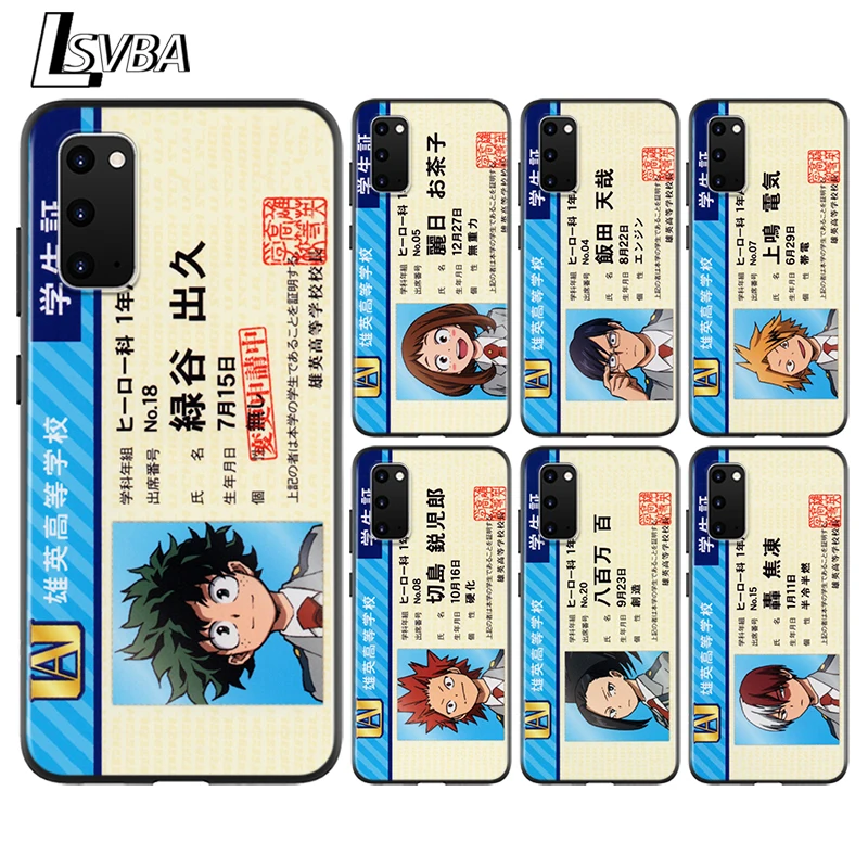 Чехол для телефона с защитой от падения My Hero Academia Midoriya Samsung Galaxy S20 Ultra Plus A01 A11 A21 A31 A41