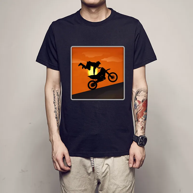 Motocross Racing Tees Men T Shirt Print Letter T-shirt Casual White Black Short Sleeve Cotton 2021 Spring Summer Luxury Brand | Мужская