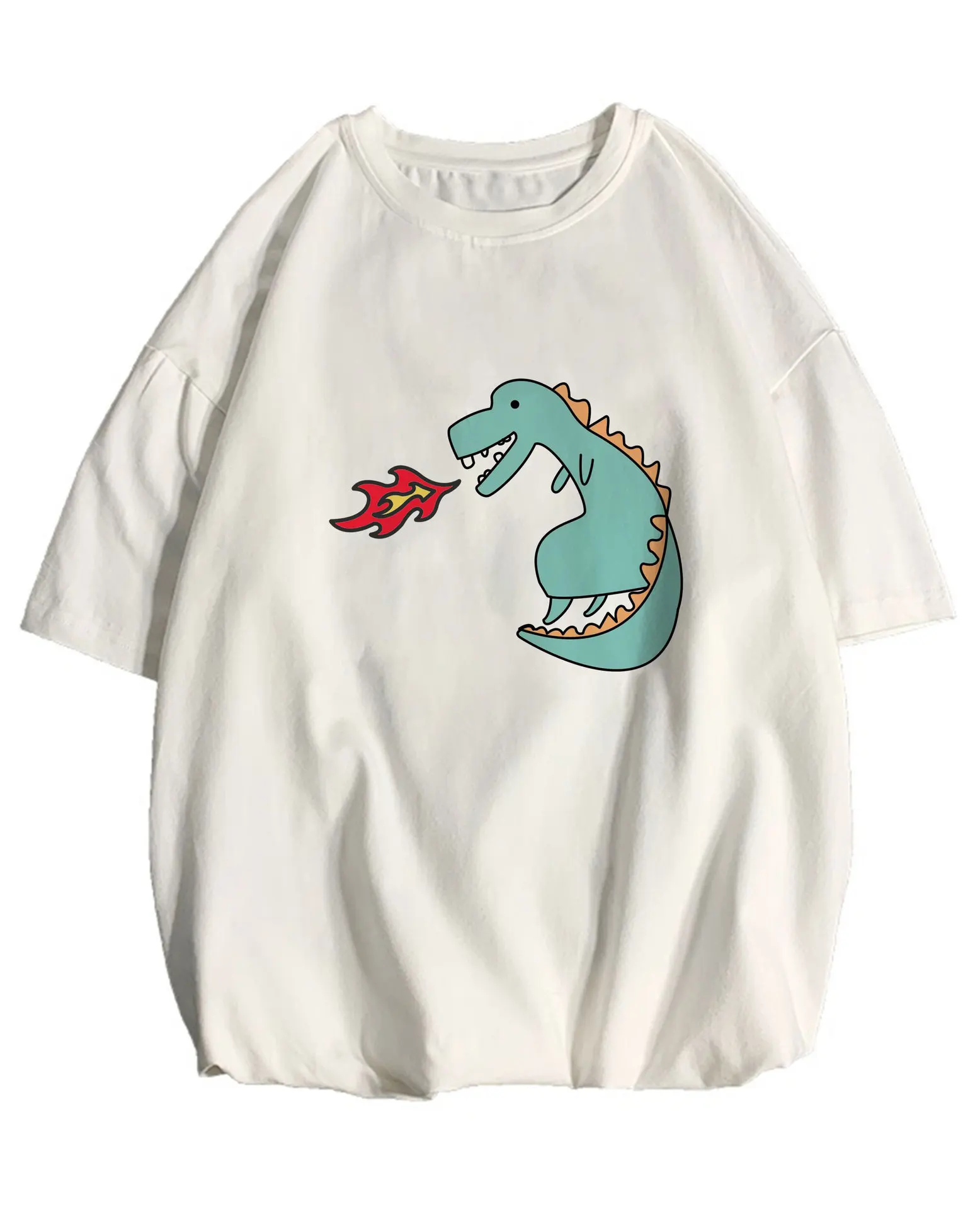 

Summer new short sleeve men's loose fitting 5-sleeve T-shirt Korean fashion half sleeve men's simple versatile T-shirt