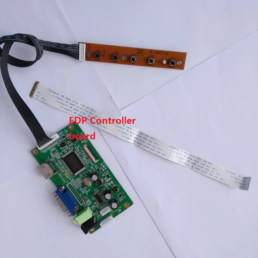 

for N133HSE-EA2 KIT VGA 30Pin DIY 1920X1080 LCD EDP Controller board SCREEN display monitor DRIVER 13.3"