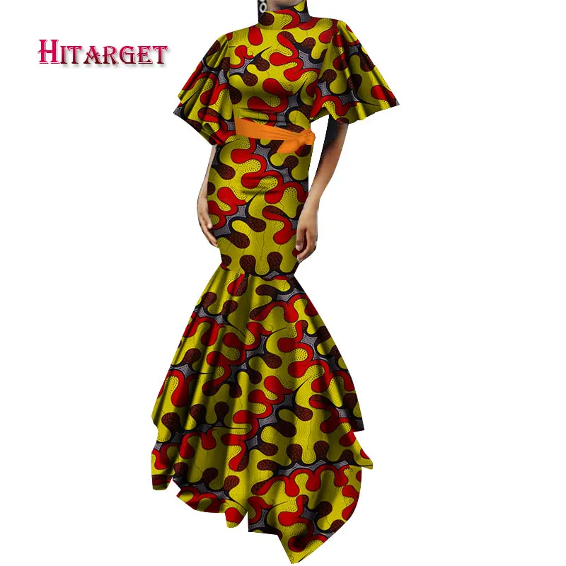 Новинка винтажные африканские платья для женщин длинное платье с пышными