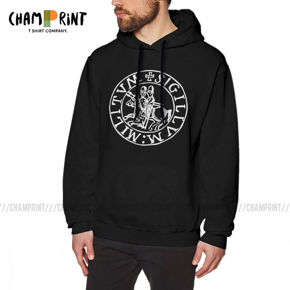 

Knights Templar Templar Seal Men's Hooded Sweatshirt Cotton Hip-hop Hoodies Designs Pullovers