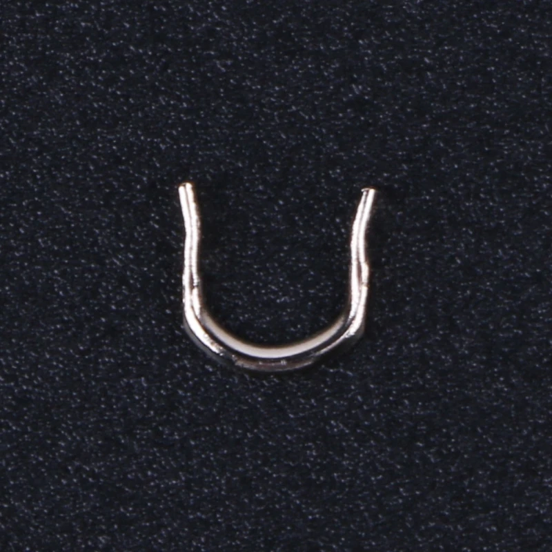 100pcs Fishing U Shaped Ring Baits Lure Tool Stainless Steel Accessories Tackle U2JB | Спорт и развлечения