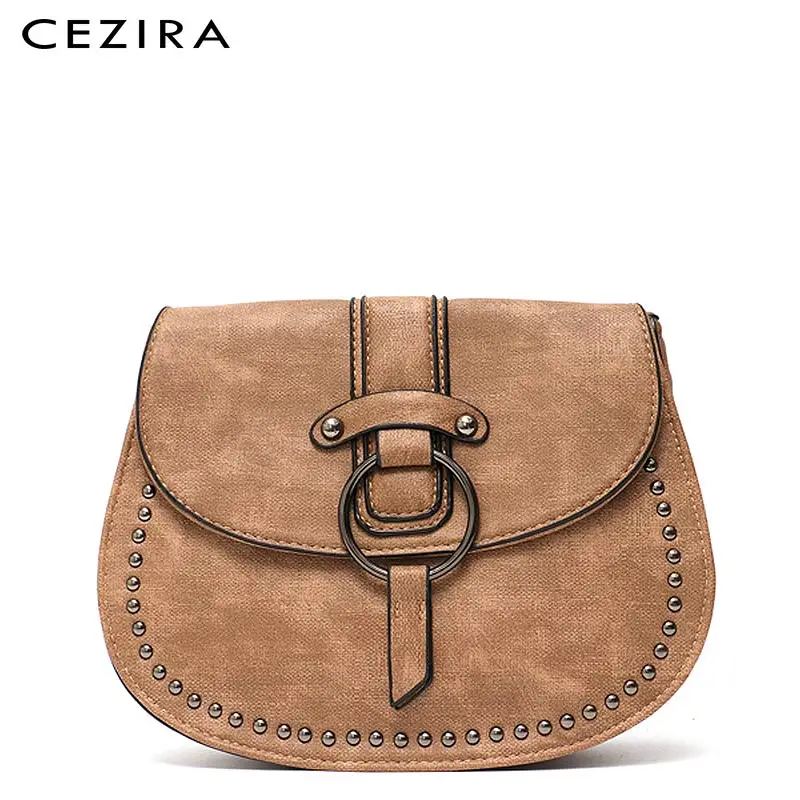 Маленькая сумка-седло CEZIRA через плечо из искусственной кожи милые повседневные