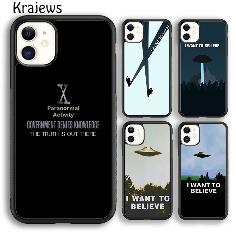 Чехол для телефона с надписью The X файлы I want to Believe iPhone 5s SE 6s 7 8 plus XS XR 11 12 13 pro max Samsung S8