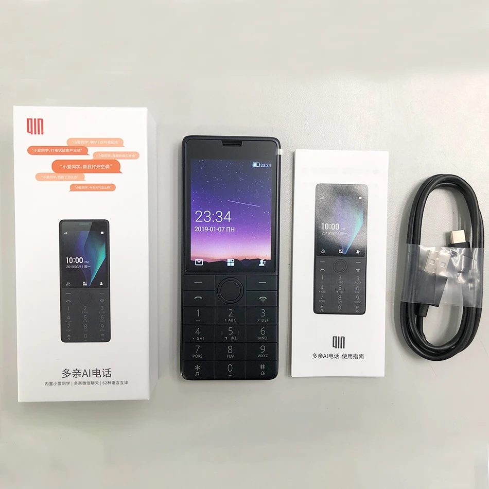 Qin 1S Plus 1GB RAM 8GB ROM Mobile Phone 2.8'' IPS Screen Bluetooth GPS Phone 1480mAh Battery VoLTE 4G Network WIFI Cellphone