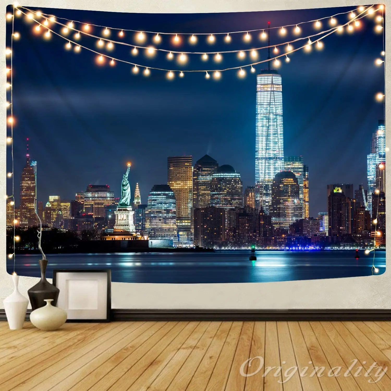 

Night Neon Landscape Wall Hanging Home Decoration Tapestry
