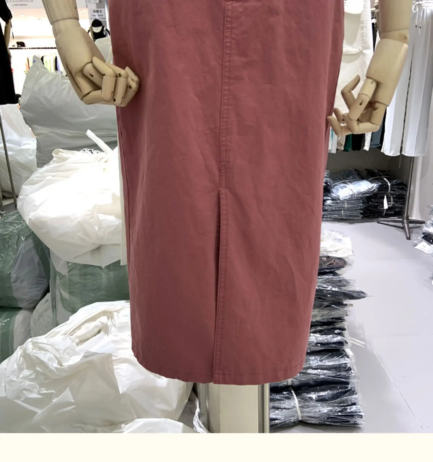 

Temperament Pure Color Skirt for Women 2021 Summer New Korean Style High Waist Faldas Mujer Split Mid-Length Pencil Skirt