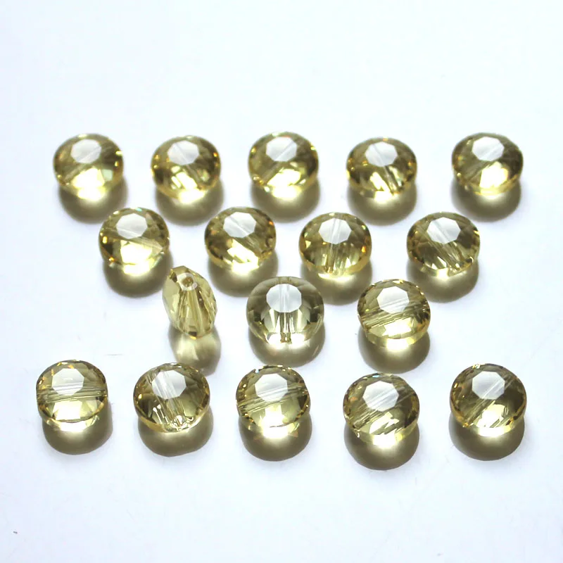 

StreBelle AAA Crystal Bead 100pcs 6mm Loose Beads Button Shape Jewelry Making Beads Wholesale
