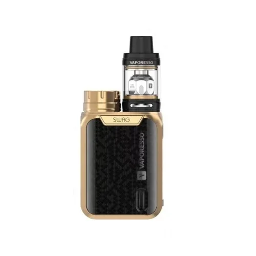 Gold Набор электронных сигарет Vaporesso Swag 18650 TC коробка мод с 3,5 мл NRG Vape Танк GT Core испаритель Набор для начинающих VS Voopoo Drag - Цвет: Gold