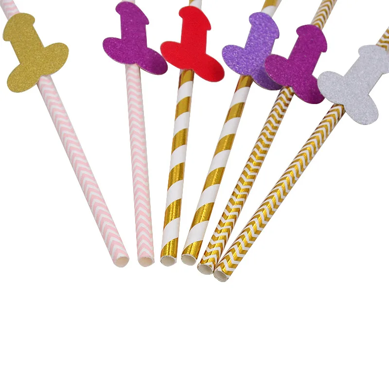 6 шт. бумага для пениса питьевая соломинка свадебной вечеринки свадебный душ