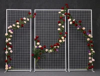 chicken wire backdrops metal circle grid stand gold round mesh wedding backdrop mesh screen