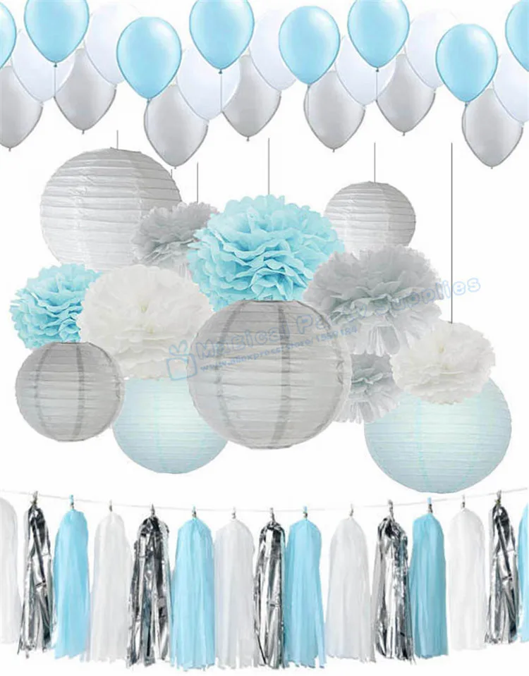 1 комплект бумажные фонарики серебристого и белого цвета|favor decor|party favors weddingfavors party