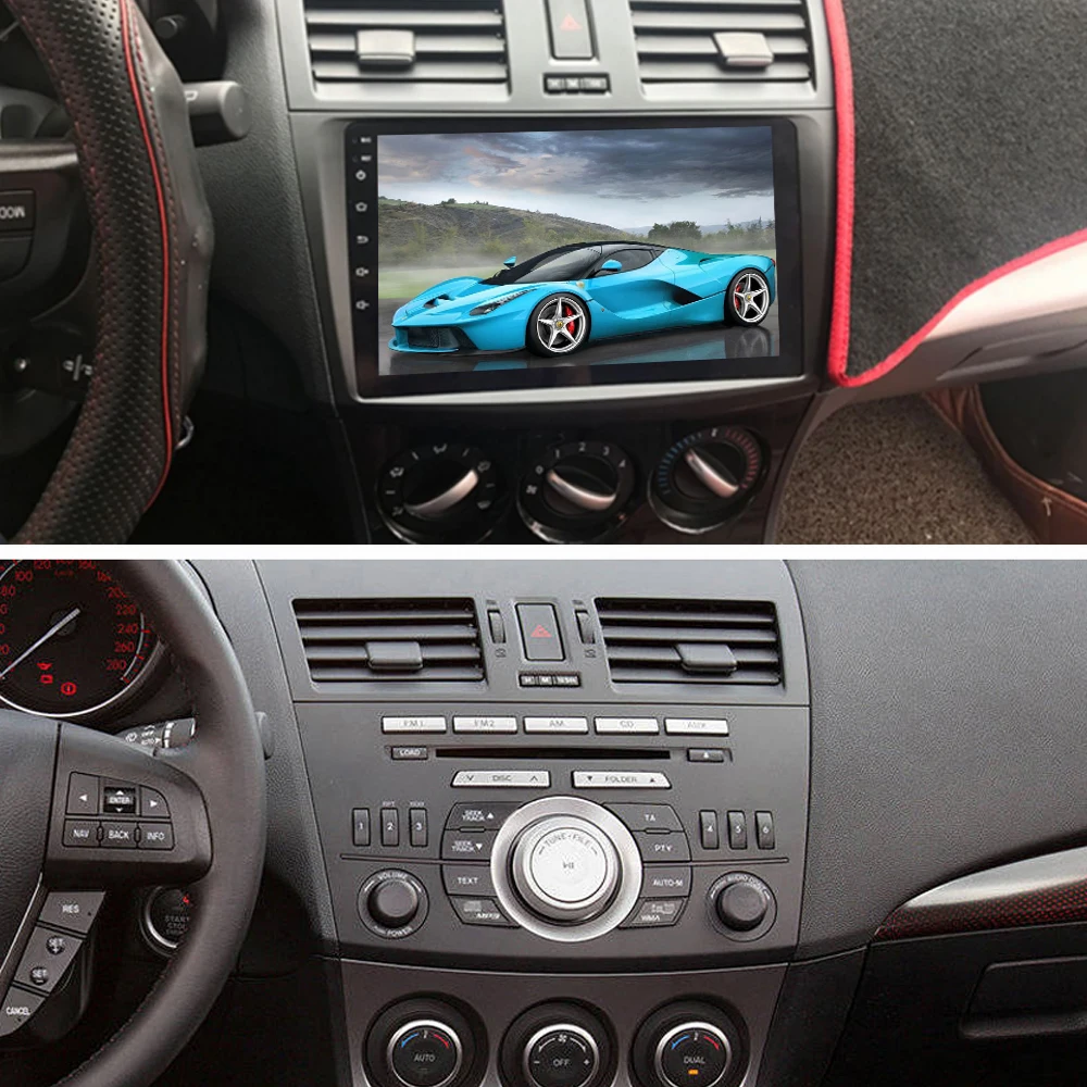 Автомобильный мультимедийный плеер Sinosmart с gps навигацией для Mazda 3 200920102011 12