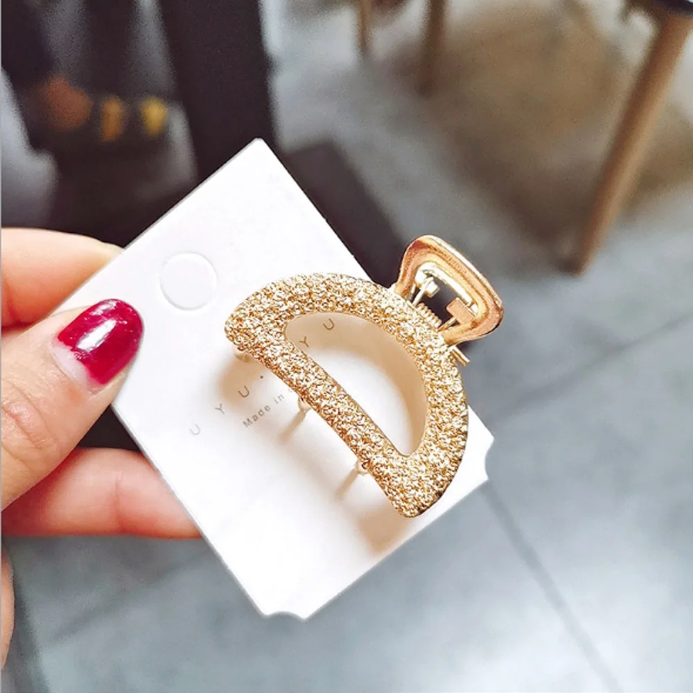 

Korean Top Clip Hairpin Hair Claw Fashion Woman Metal Geometric Hair Clip Hair Pin Barrettes Horsetail Clip Hair Accessories