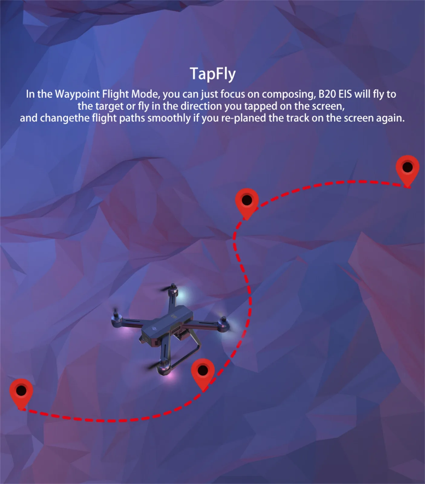 MJX Bugs 20 / B20 EIS RC Квадрокоптер Дрон 4K 5G FPV HD камера фиксированная высота мини