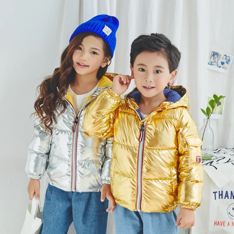 Детские пальто зимнее пуховое хлопковое для мальчиков и девочек