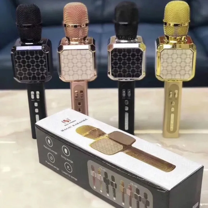 Беззвучный беспроводной bluetooth микрофон с одним кликом детский ручной домашний KTV