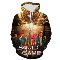 squid game hoodies korean movie 3d printed hoodies men women sweatshirts oversized hoodie kids boy girl 3d pullover streetwear