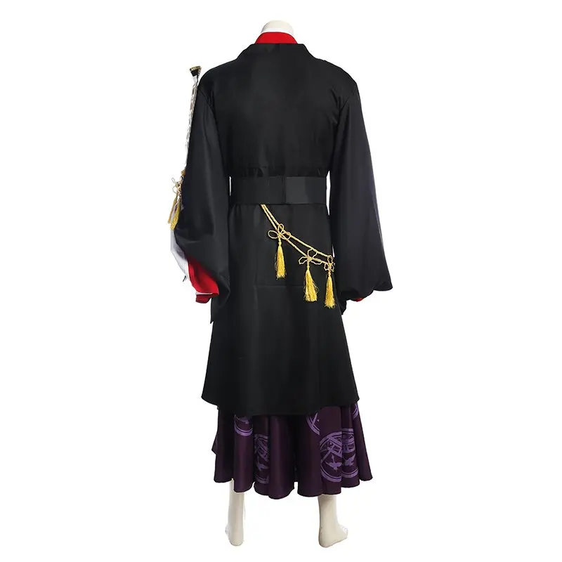 Горячая Webgame Touken Ranbu тарутачи кимоно Косплей Костюм на заказ черный принт одежда в