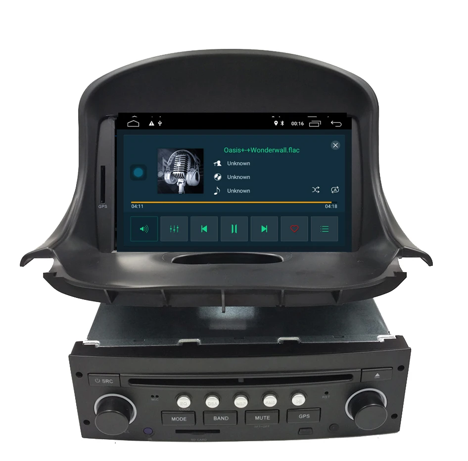 Автомагнитола на Android 10 для citroen c2 peugeot 206 206cc 2007 2014 GPS Wi Fi|Автомобильные