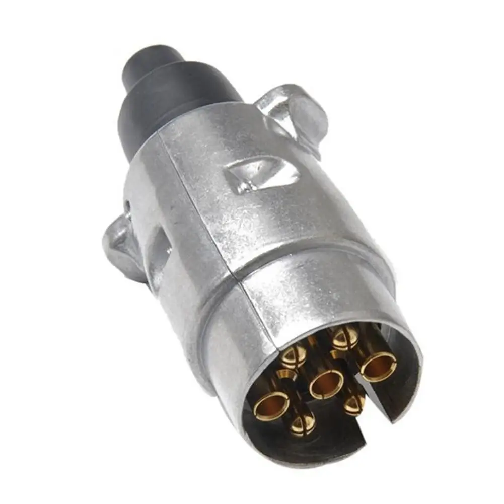 12V 7 контактный круглый дом на колесах грузовик с прицепом Алюминий сплав разъем