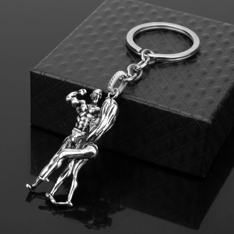 Брелок с подвеской для бодибилдинга модный эмалированный мужской и женский