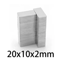 103050100200 pcs 20x10x2 neodymium magnet 20mm x 10mm x 2mm n35 ndfeb block super powerful strong permanent magnetic imanes