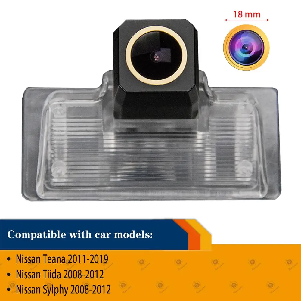 Золотая камера заднего вида HD 1280x720p для Nissan Blue Bird Sylphy G11/ Teana Tiida Pathfinder R51|Камеры