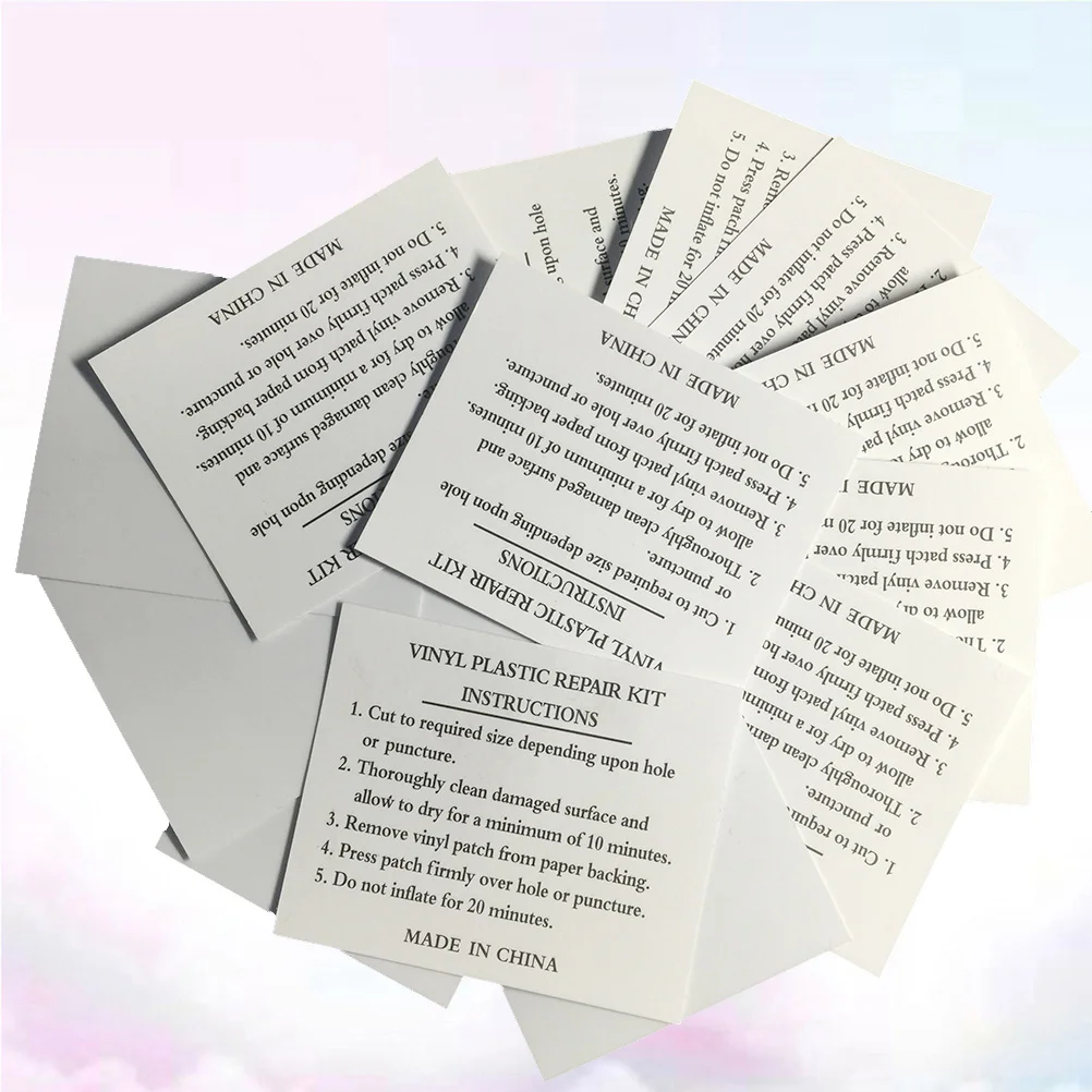

10 шт., пластыри из ПВХ для ремонта надувных лодок