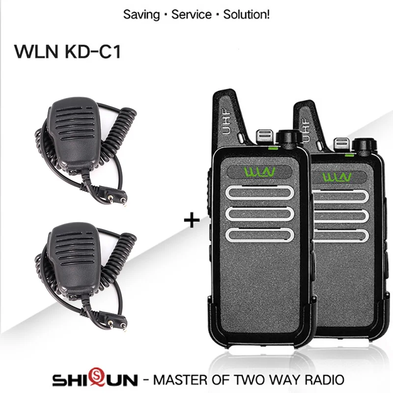 Add Mini Mic Sp. 2 шт WLN KD-C1 Мини Портативная рация 5 Вт UHF портативная двухсторонняя радиостанция RT22 WLN радио 5 Вт Мини Портативная 2 способ радио UHF 400-470 USB - Цвет: Add Mini Mic Sp.