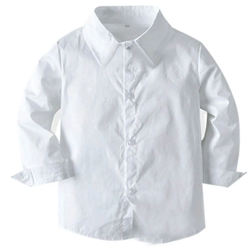 Детский Повседневный Костюм Джентльмена белая рубашка и джинсы на ремешках |