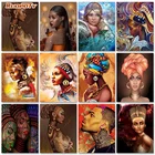 RUOPOTY 5D алмазная живопись своими руками, полностью квадратные, Новое поступление, африканские женщины, алмазная вышивка, распродажа, ручная работа, мозаика, настенное искусство